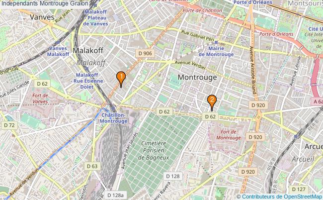 plan Independants Montrouge Associations independants Montrouge : 3 associations