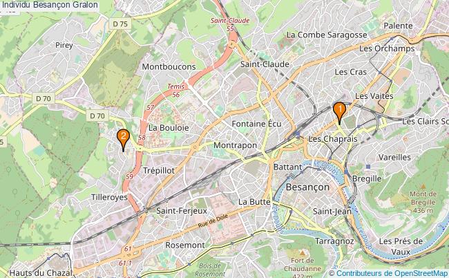 plan Individu Besançon Associations Individu Besançon : 7 associations
