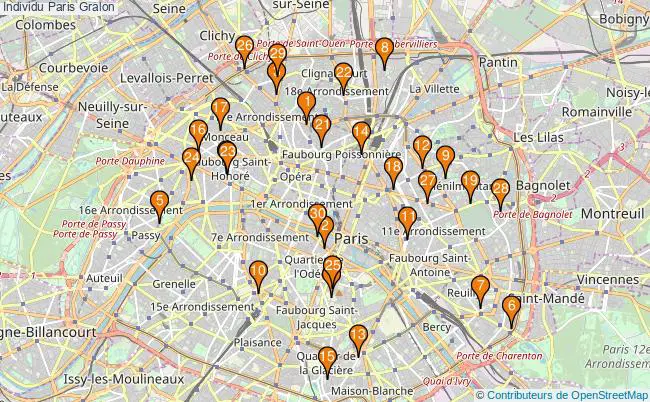 plan Individu Paris Associations Individu Paris : 116 associations