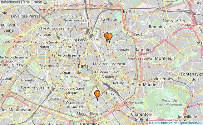 plan Indochinois Paris Associations Indochinois Paris : 4 associations