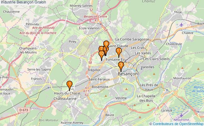 plan Industrie Besançon Associations industrie Besançon : 12 associations