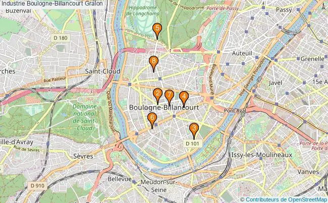plan Industrie Boulogne-Billancourt Associations industrie Boulogne-Billancourt : 9 associations