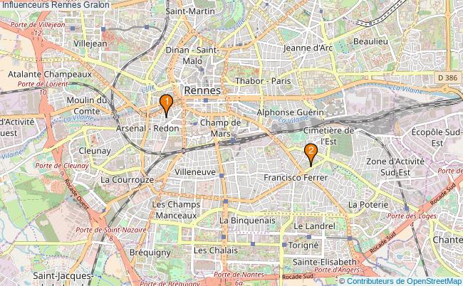 plan Influenceurs Rennes Associations influenceurs Rennes : 2 associations