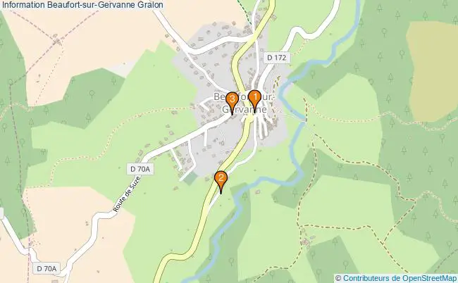 plan Information Beaufort-sur-Gervanne Associations information Beaufort-sur-Gervanne : 3 associations