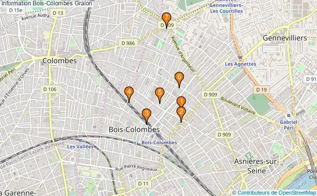 plan Information Bois-Colombes Associations information Bois-Colombes : 13 associations