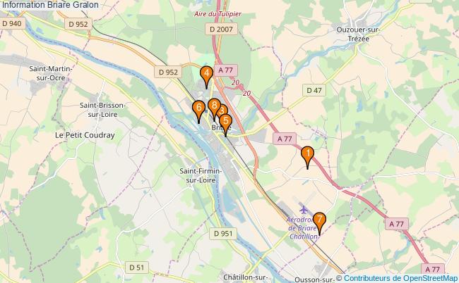 plan Information Briare Associations information Briare : 9 associations