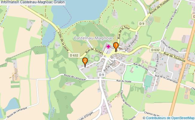 plan Information Castelnau-Magnoac Associations information Castelnau-Magnoac : 4 associations