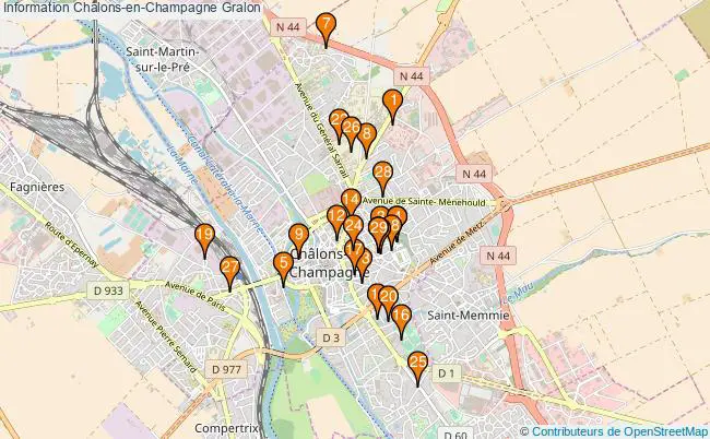 plan Information Châlons-en-Champagne Associations information Châlons-en-Champagne : 43 associations