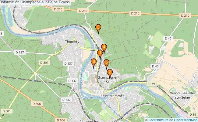 plan Information Champagne-sur-Seine Associations information Champagne-sur-Seine : 6 associations