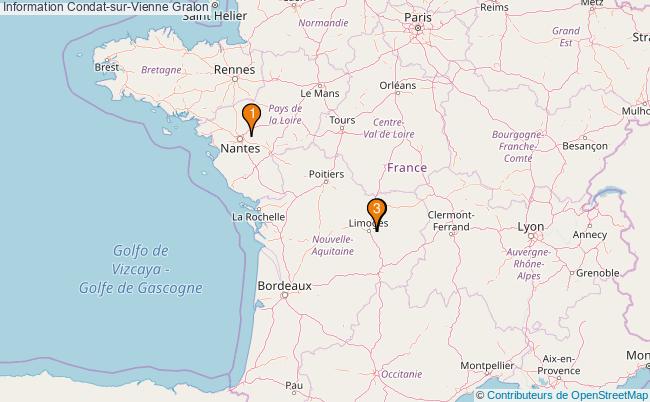 plan Information Condat-sur-Vienne Associations information Condat-sur-Vienne : 3 associations