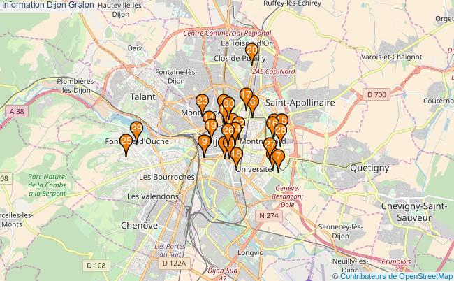 plan Information Dijon Associations information Dijon : 139 associations
