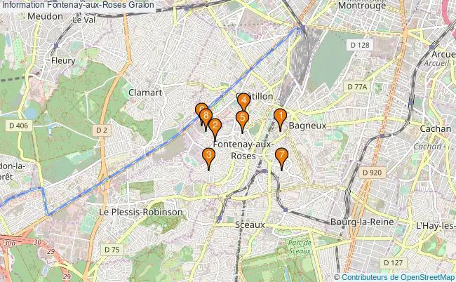 plan Information Fontenay-aux-Roses Associations information Fontenay-aux-Roses : 12 associations