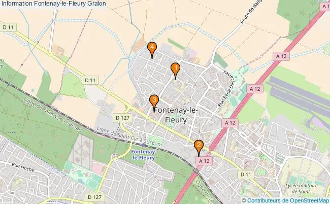 plan Information Fontenay-le-Fleury Associations information Fontenay-le-Fleury : 4 associations