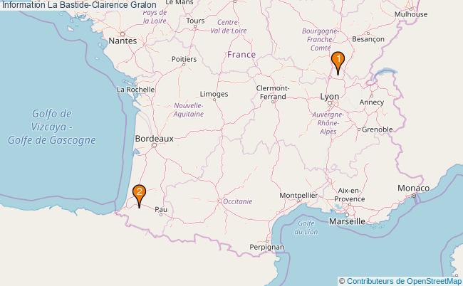 plan Information La Bastide-Clairence Associations information La Bastide-Clairence : 2 associations