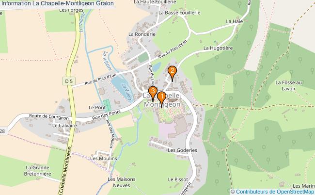 plan Information La Chapelle-Montligeon Associations information La Chapelle-Montligeon : 3 associations