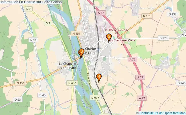 plan Information La Charité-sur-Loire Associations information La Charité-sur-Loire : 6 associations