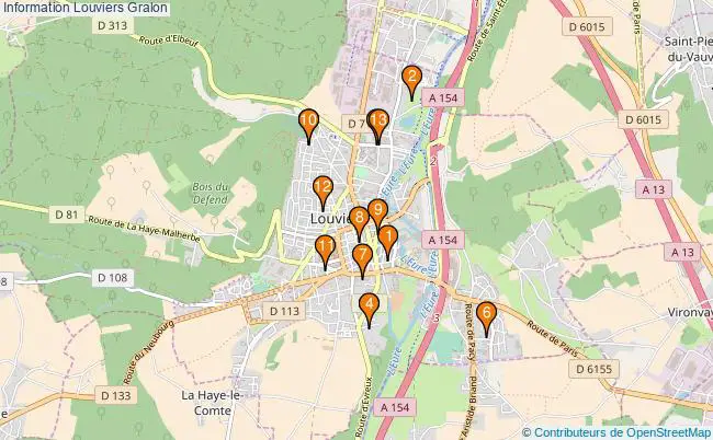 plan Information Louviers Associations information Louviers : 17 associations