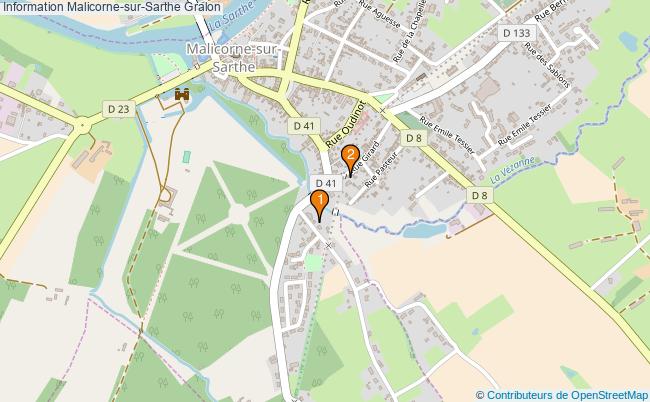 plan Information Malicorne-sur-Sarthe Associations information Malicorne-sur-Sarthe : 2 associations
