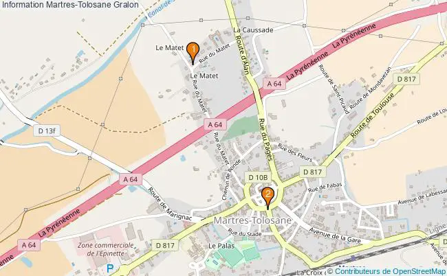 plan Information Martres-Tolosane Associations information Martres-Tolosane : 2 associations