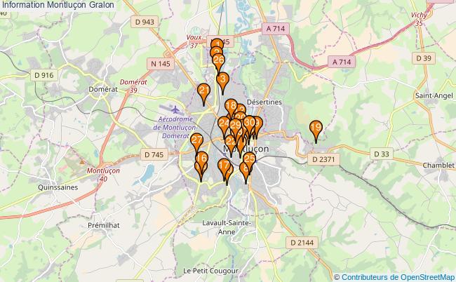plan Information Montluçon Associations information Montluçon : 32 associations