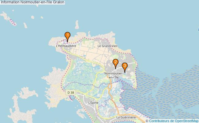 plan Information Noirmoutier-en-l'Ile Associations information Noirmoutier-en-l'Ile : 3 associations