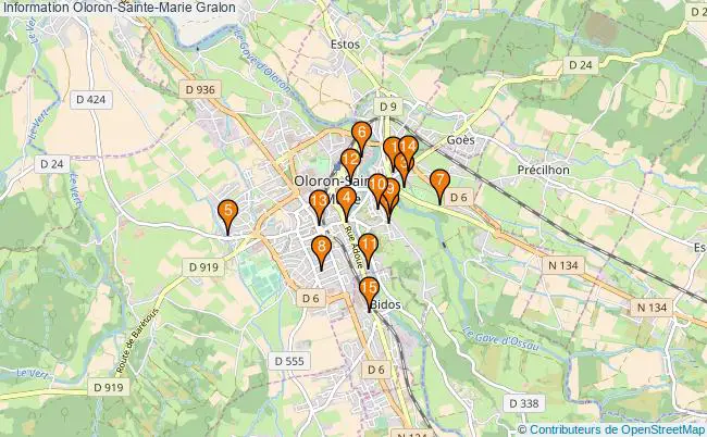 plan Information Oloron-Sainte-Marie Associations information Oloron-Sainte-Marie : 16 associations