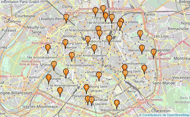 plan Information Paris Associations information Paris : 3691 associations
