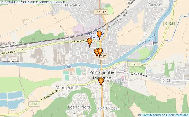 plan Information Pont-Sainte-Maxence Associations information Pont-Sainte-Maxence : 5 associations