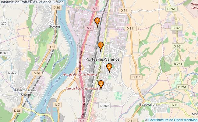 plan Information Portes-lès-Valence Associations information Portes-lès-Valence : 6 associations