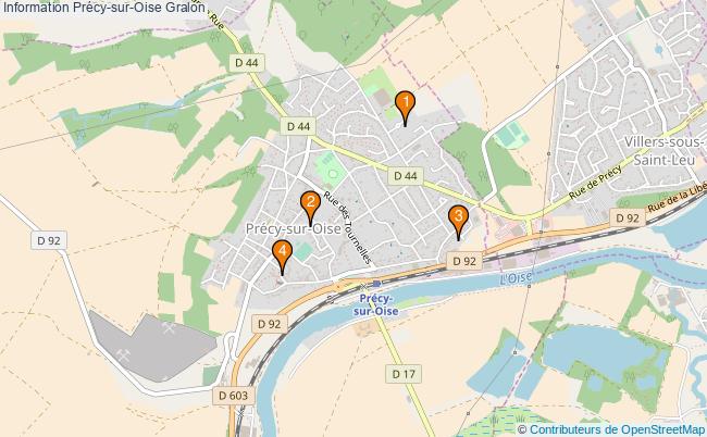 plan Information Précy-sur-Oise Associations information Précy-sur-Oise : 5 associations