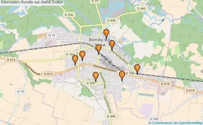 plan Information Romilly-sur-Seine Associations information Romilly-sur-Seine : 10 associations
