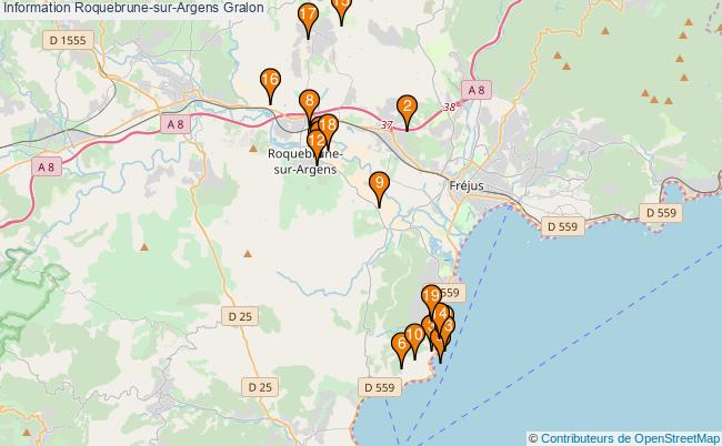 plan Information Roquebrune-sur-Argens Associations information Roquebrune-sur-Argens : 19 associations
