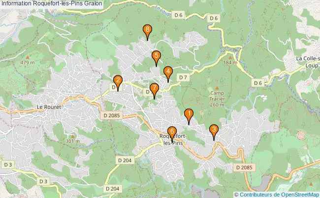plan Information Roquefort-les-Pins Associations information Roquefort-les-Pins : 7 associations