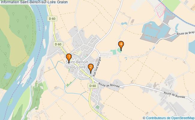 plan Information Saint-Benoît-sur-Loire Associations information Saint-Benoît-sur-Loire : 4 associations