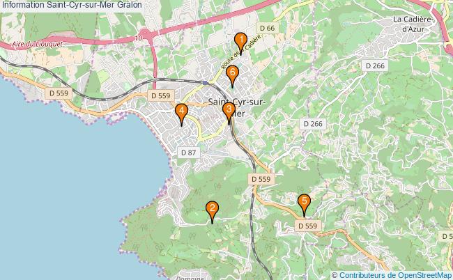 plan Information Saint-Cyr-sur-Mer Associations information Saint-Cyr-sur-Mer : 6 associations
