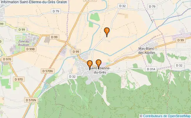 plan Information Saint-Etienne-du-Grès Associations information Saint-Etienne-du-Grès : 3 associations