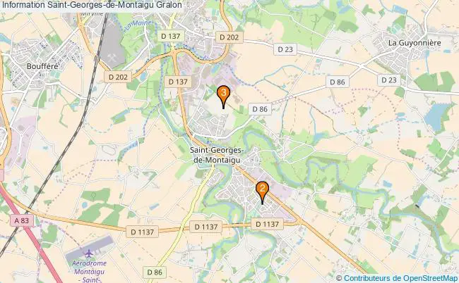 plan Information Saint-Georges-de-Montaigu Associations information Saint-Georges-de-Montaigu : 3 associations