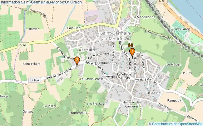plan Information Saint-Germain-au-Mont-d'Or Associations information Saint-Germain-au-Mont-d'Or : 3 associations