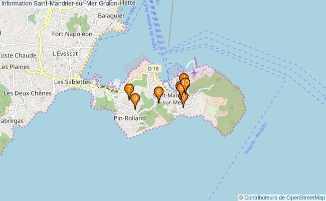 plan Information Saint-Mandrier-sur-Mer Associations information Saint-Mandrier-sur-Mer : 10 associations