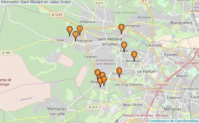 plan Information Saint-Médard-en-Jalles Associations information Saint-Médard-en-Jalles : 12 associations