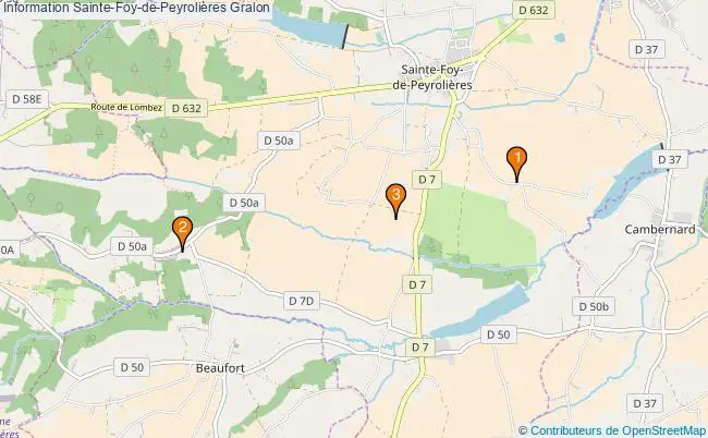 plan Information Sainte-Foy-de-Peyrolières Associations information Sainte-Foy-de-Peyrolières : 3 associations