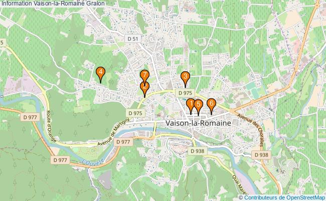 plan Information Vaison-la-Romaine Associations information Vaison-la-Romaine : 7 associations