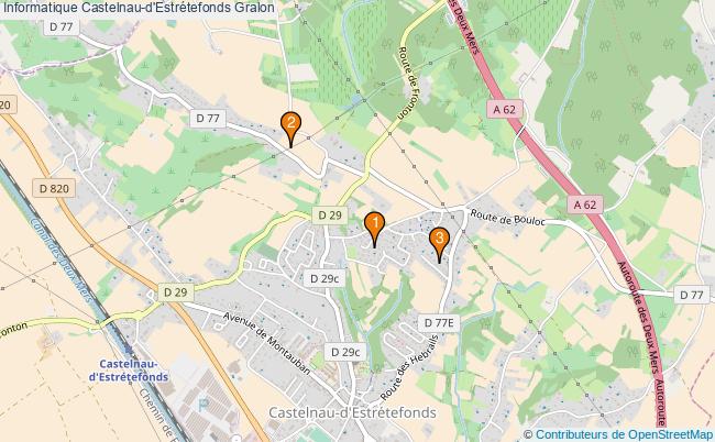 plan Informatique Castelnau-d'Estrétefonds Associations informatique Castelnau-d'Estrétefonds : 3 associations