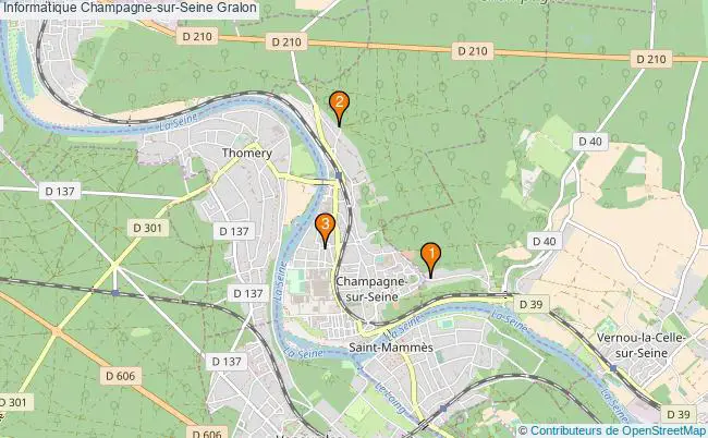 plan Informatique Champagne-sur-Seine Associations informatique Champagne-sur-Seine : 3 associations