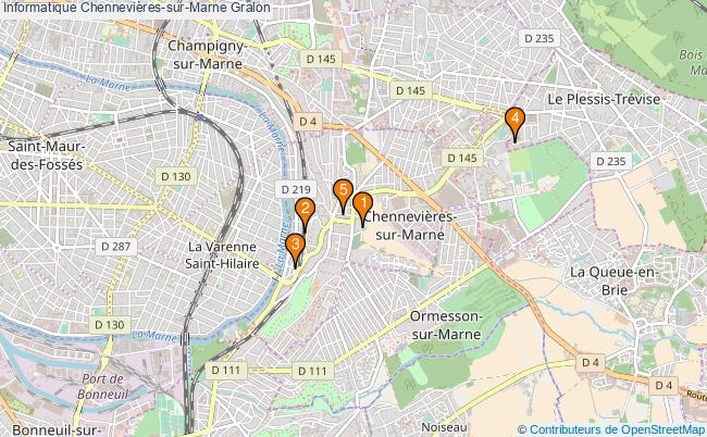 plan Informatique Chennevières-sur-Marne Associations informatique Chennevières-sur-Marne : 6 associations