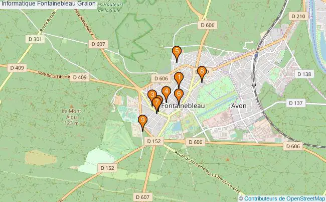 plan Informatique Fontainebleau Associations informatique Fontainebleau : 9 associations