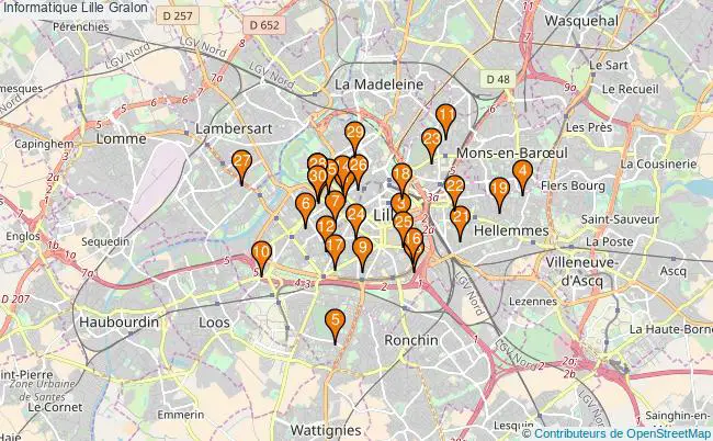 plan Informatique Lille Associations informatique Lille : 77 associations