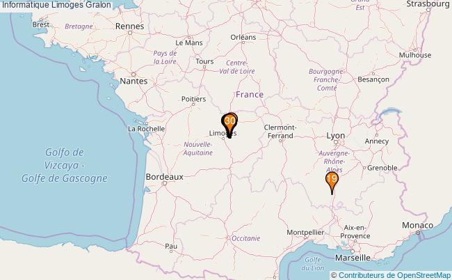 plan Informatique Limoges Associations informatique Limoges : 38 associations