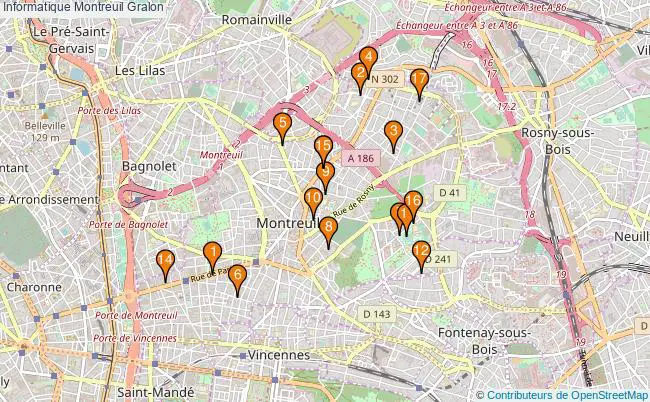 plan Informatique Montreuil Associations informatique Montreuil : 21 associations