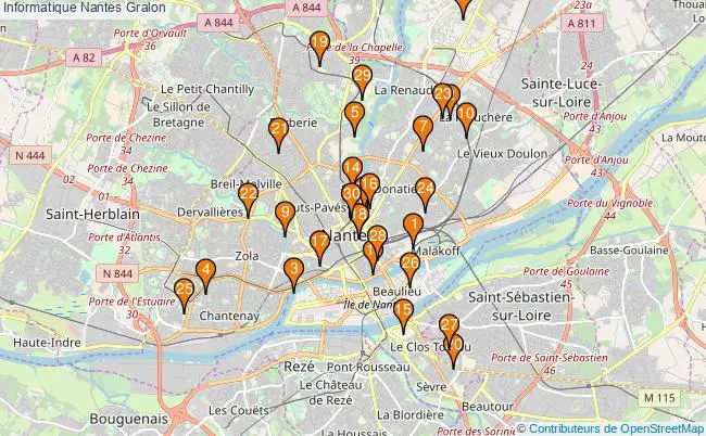 plan Informatique Nantes Associations informatique Nantes : 53 associations